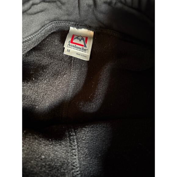AVALANCHE fleece lined legging pant size Medium M black - Picture 3 of 4